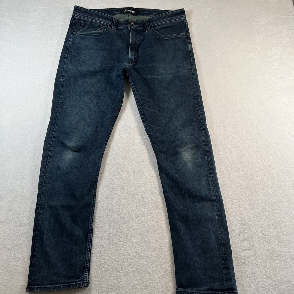 Revtown Sharp Jeans Mens 34x30 Blue Slim Tapered Stretch Denim Medium Wash